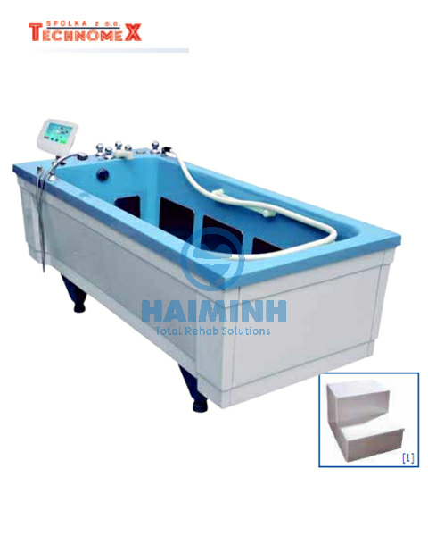 Bồn thủy trị liệu toàn thân kết hợp xung điện sử dụng màn hình xoay - T-UWM/E